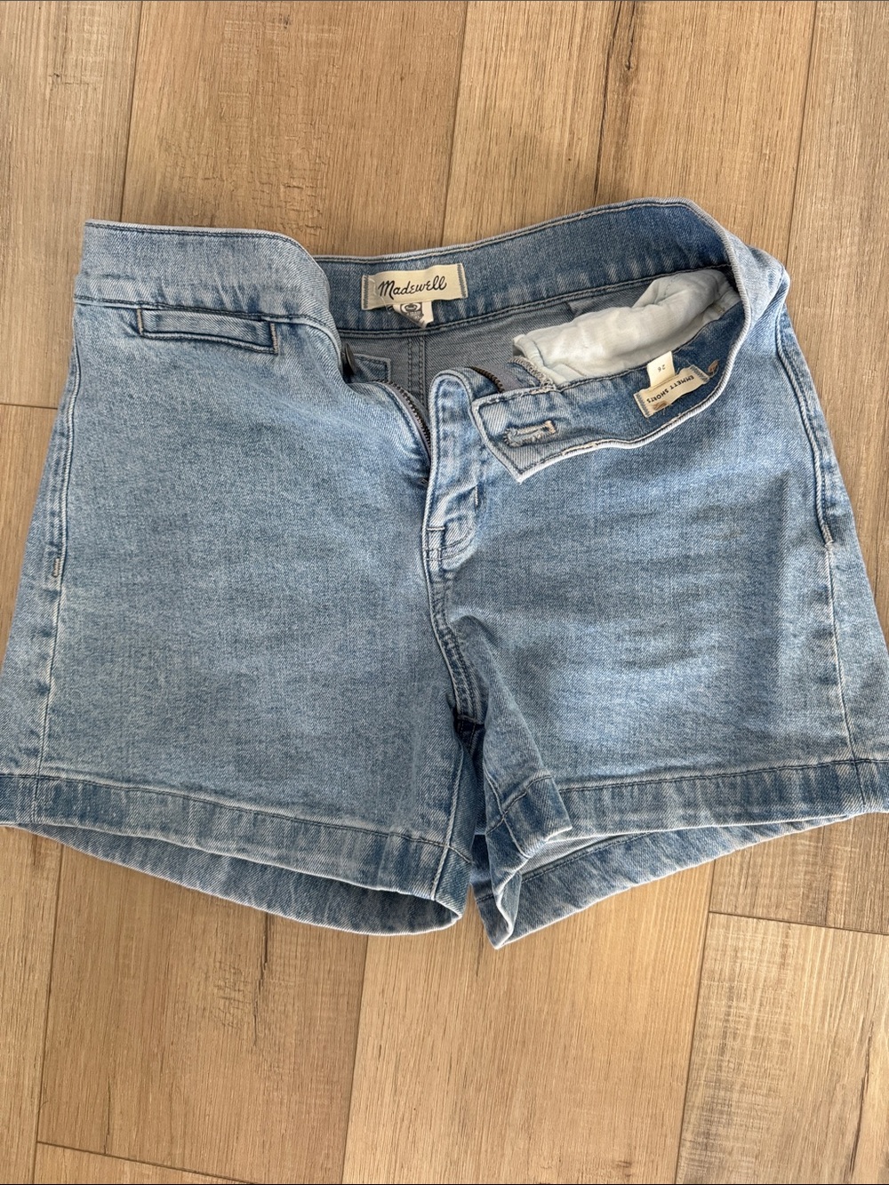 Madewell Classic Light Blue Denim Shorts